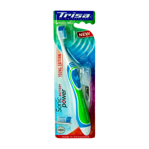 GETIT.QA- Qatar’s Best Online Shopping Website offers TRISA SONIC POWER BATTERY YOUNG EDITION TOOTHBRUSH 1 PC at the lowest price in Qatar. Free Shipping & COD Available!