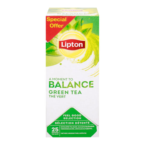 GETIT.QA- Qatar’s Best Online Shopping Website offers LIPTON BALANCE CLASSIC GREEN TEA VALUE PACK 25 X 1.3 G at the lowest price in Qatar. Free Shipping & COD Available!