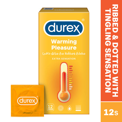 GETIT.QA- Qatar’s Best Online Shopping Website offers DUREX WARMING PLEASURE CONDOMS 12 PCS at the lowest price in Qatar. Free Shipping & COD Available!