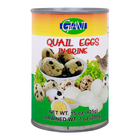 GETIT.QA- Qatar’s Best Online Shopping Website offers GIANT QUAIL EGG /BRINE CAN425G at the lowest price in Qatar. Free Shipping & COD Available!