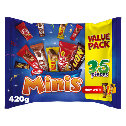 GETIT.QA- Qatar’s Best Online Shopping Website offers NESTLE MINIS CHOCOLATE VALUE PACK 35 PCS 420 G at the lowest price in Qatar. Free Shipping & COD Available!