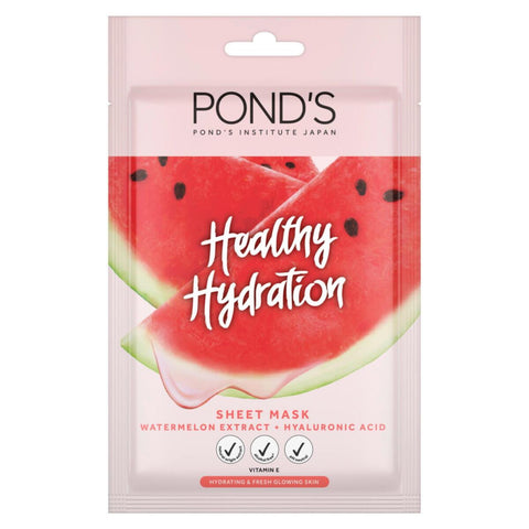 GETIT.QA- Qatar’s Best Online Shopping Website offers POND'S HEALTHY HYDRATION WATERMELON SHEET MASK 25 ML at the lowest price in Qatar. Free Shipping & COD Available!