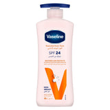 GETIT.QA- Qatar’s Best Online Shopping Website offers VASELINE ESSENTIAL EVEN TONE SPF 24 BODY LOTION 400 ML at the lowest price in Qatar. Free Shipping & COD Available!