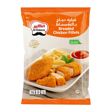 GETIT.QA- Qatar’s Best Online Shopping Website offers AL KABEER BREADED CHICKEN FILLET 750 G at the lowest price in Qatar. Free Shipping & COD Available!