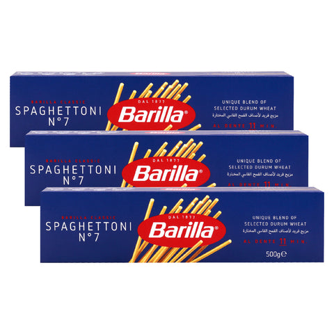 GETIT.QA- Qatar’s Best Online Shopping Website offers BARILLA SPAGHETTONI NO.7 3 X 500 G at the lowest price in Qatar. Free Shipping & COD Available!