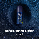 GETIT.QA- Qatar’s Best Online Shopping Website offers NIVEA DEEP EXTREME MAXXTECH ANTI-PERSPIRANT ROLL-ON FOR MEN 50 ML at the lowest price in Qatar. Free Shipping & COD Available!