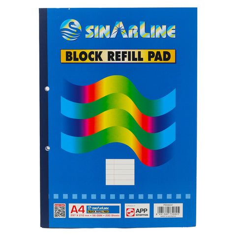 GETIT.QA- Qatar’s Best Online Shopping Website offers SINAR LINE REFILL PAD A4 200 SHEETS at the lowest price in Qatar. Free Shipping & COD Available!