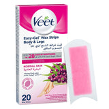 GETIT.QA- Qatar’s Best Online Shopping Website offers VEET HAIR REMOVAL COLD WAX STRIPS NORMAL SKIN 20 PCS at the lowest price in Qatar. Free Shipping & COD Available!