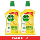 GETIT.QA- Qatar’s Best Online Shopping Website offers DETTOL LEMON POWER ANTIBACTERIAL FLOOR CLEANER VALUE PACK 2 X 900 ML
 at the lowest price in Qatar. Free Shipping & COD Available!