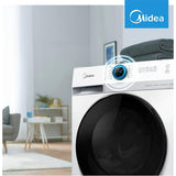 GETIT.QA- Qatar’s Best Online Shopping Website offers MIDEA FRONT LOAD WASHING MACHINE, 10 KG, 1400 RPM, WHITE, MF200W100WBW at the lowest price in Qatar. Free Shipping & COD Available!