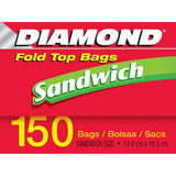 GETIT.QA- Qatar’s Best Online Shopping Website offers DIAMOND SANDWICH FOLD TOP BAGS 14CMX16.5CM 150PCS at the lowest price in Qatar. Free Shipping & COD Available!