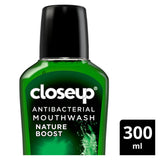 GETIT.QA- Qatar’s Best Online Shopping Website offers CLOSEUP ANTIBACTERIAL MOUTHWASH NATURE BOOST 300 ML at the lowest price in Qatar. Free Shipping & COD Available!