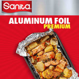 GETIT.QA- Qatar’s Best Online Shopping Website offers SANITA PREMIUM ALUMINUM FOIL 75SQ.FT. SIZE 22.86M X 30CM 1 PC at the lowest price in Qatar. Free Shipping & COD Available!