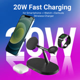 GETIT.QA- Qatar’s Best Online Shopping Website offers TRANDS 3 IN 1 WIRELESS CHARGER FOR SMARTPHONE, IWATCH AND AIR PODS AD6953 at the lowest price in Qatar. Free Shipping & COD Available!