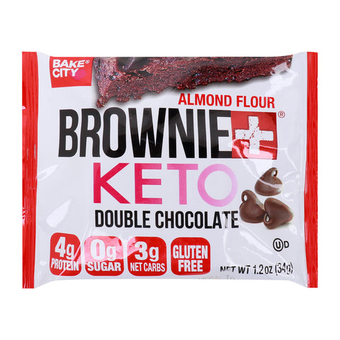 GETIT.QA- Qatar’s Best Online Shopping Website offers BAKE CITY BROWNIE+ KETO DOUBLE CHOCOLATE-- 34 G at the lowest price in Qatar. Free Shipping & COD Available!