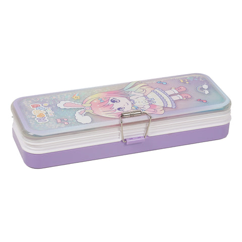 GETIT.QA- Qatar’s Best Online Shopping Website offers GUANYI PLASTIC GLITTER PENCIL BOX, 35266, ASSORTED at the lowest price in Qatar. Free Shipping & COD Available!