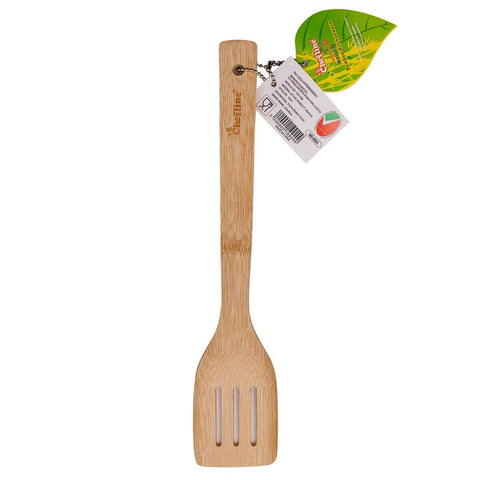 GETIT.QA- Qatar’s Best Online Shopping Website offers CHEFLINE NATURAL BAMBOO SLOTTED SPOON-- 1910 at the lowest price in Qatar. Free Shipping & COD Available!