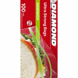 GETIT.QA- Qatar’s Best Online Shopping Website offers DIAMOND ULTRA STONG ZIPPER SANDWICH BAGS OXO-BIODEGRADABLE SIZE 16.5 X 14.9 CM 100 PCS at the lowest price in Qatar. Free Shipping & COD Available!