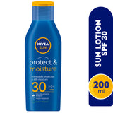 GETIT.QA- Qatar’s Best Online Shopping Website offers NIVEA SUN LOTION PROTECT & MOISTURE SPF30 200 ML at the lowest price in Qatar. Free Shipping & COD Available!