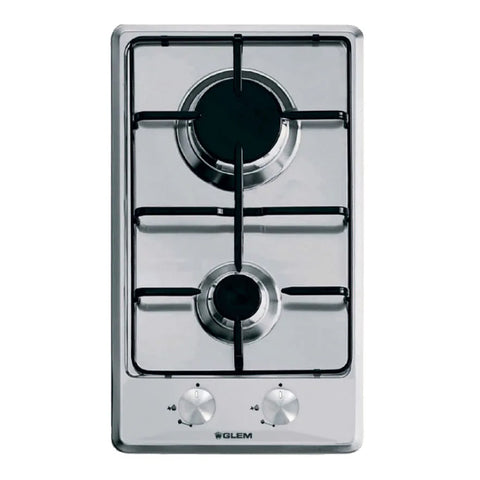 GETIT.QA- Qatar’s Best Online Shopping Website offers GLEMGAS BUILT-IN COOKING HOB, 2 GAS BURNERS, 30 CM, STAINLESS STEEL, GT32IX at the lowest price in Qatar. Free Shipping & COD Available!