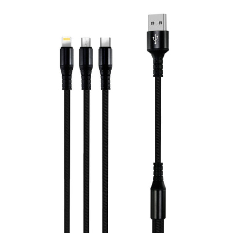 GETIT.QA- Qatar’s Best Online Shopping Website offers IENDS 3 IN 1 ANDROID/ IOS/ TYPE-C CABLE CHARGE &AMP; SYNC CABLE CA399 at the lowest price in Qatar. Free Shipping & COD Available!