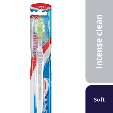 GETIT.QA- Qatar’s Best Online Shopping Website offers AQUAFRESH INTENSE CLEAN TOOTHBRUSH SOFT ASSORTED COLOR 1 PC at the lowest price in Qatar. Free Shipping & COD Available!