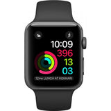 GETIT.QA- Qatar’s Best Online Shopping Website offers APPLE WATCH MP032 42MM SPACE GRAY ALUMINUM CASE WITH BLACK SPORT BAND at the lowest price in Qatar. Free Shipping & COD Available!