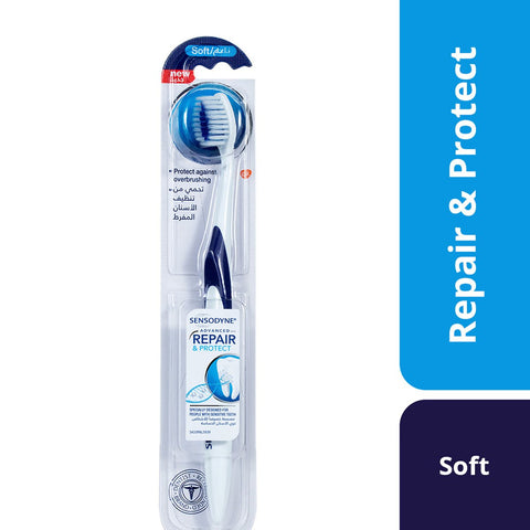 GETIT.QA- Qatar’s Best Online Shopping Website offers SENSODYNE TOOTHBRUSH REPAIR & PROTECT SOFT ASSORTED COLOR 1 PC at the lowest price in Qatar. Free Shipping & COD Available!