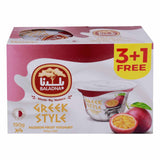 Baladna Greek Style Full Fat Passion Fruit Yoghurt 4 x 150 g - GETIT.QA