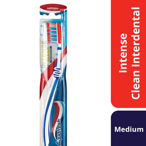 GETIT.QA- Qatar’s Best Online Shopping Website offers AQUAFRESH INTENSE CLEAN INTERDENTAL TOOTHBRUSH MEDIUM ASSORTED COLOR 1 PC at the lowest price in Qatar. Free Shipping & COD Available!