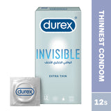 GETIT.QA- Qatar’s Best Online Shopping Website offers DUREX INVISIBLE EXTRA THIN CONDOM 12 PCS at the lowest price in Qatar. Free Shipping & COD Available!
