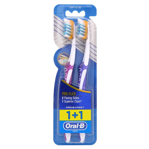 GETIT.QA- Qatar’s Best Online Shopping Website offers ORAL-B PRO-EXPERT PRO-FLEX SOFT MANUAL TOOTHBRUSH 2 PCS at the lowest price in Qatar. Free Shipping & COD Available!