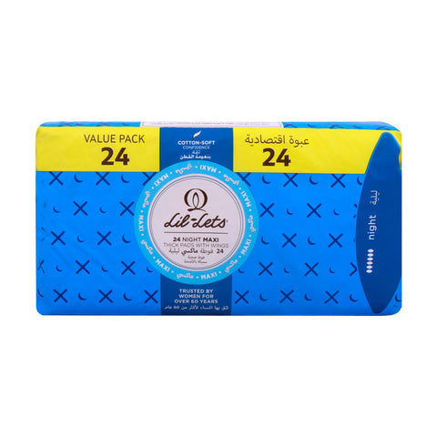 Lil - Lets Night Maxi Wings 24 pcs