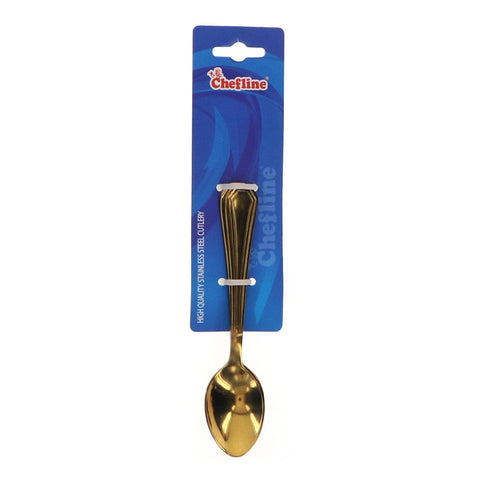 GETIT.QA- Qatar’s Best Online Shopping Website offers CHEFLINE COFFEE SPOON GOLD DZ-6 2 PCS at the lowest price in Qatar. Free Shipping & COD Available!