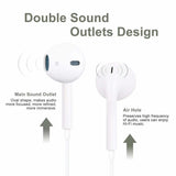 GETIT.QA- Qatar’s Best Online Shopping Website offers IENDS WIRED STEREO EARPHONE 3.5MM WITH MICROPHONE, WHITE HS272 at the lowest price in Qatar. Free Shipping & COD Available!