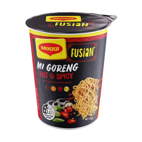 Maggi Cup Noodles Fusian Mi Goreng Hot & Spicy 65g - GETIT.QA