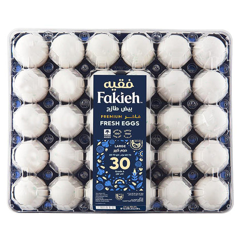 Fakieh White Eggs Large 30 pcs