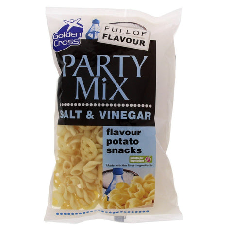 GETIT.QA- Qatar’s Best Online Shopping Website offers GOLD CROSS PARTY MIX SALT & VINEGAR POTATO SNACKS 125 G at the lowest price in Qatar. Free Shipping & COD Available!