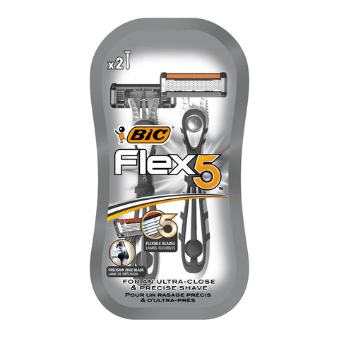 GETIT.QA- Qatar’s Best Online Shopping Website offers BIC FLEX5 DISPOSABLE RAZOR 2 PCS at the lowest price in Qatar. Free Shipping & COD Available!