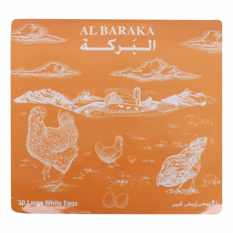 Al Baraka White Eggs Large 30 pcs