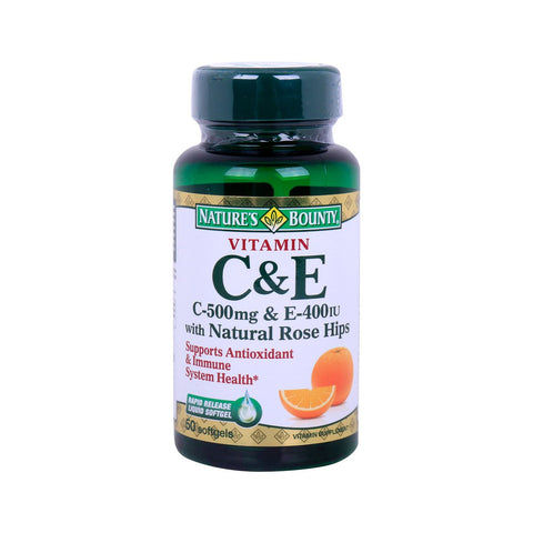 GETIT.QA- Qatar’s Best Online Shopping Website offers NATURE'S BOUNTY VITAMIN C & E 50PCS at the lowest price in Qatar. Free Shipping & COD Available!