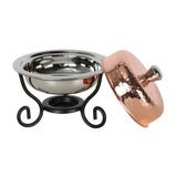 GETIT.QA- Qatar’s Best Online Shopping Website offers CHEFLINE COPPER MINI ROUND CHEFING DISH 400ML 84450A at the lowest price in Qatar. Free Shipping & COD Available!