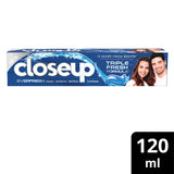 GETIT.QA- Qatar’s Best Online Shopping Website offers CLOSEUP TRIPLE FRESH FORMULA COOL BREEZE GEL TOOTHPASTE 120 ML at the lowest price in Qatar. Free Shipping & COD Available!