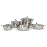 GETIT.QA- Qatar’s Best Online Shopping Website offers VIVALDI ASYA STAINLESS STEEL COOKWARE SET 9PCS at the lowest price in Qatar. Free Shipping & COD Available!