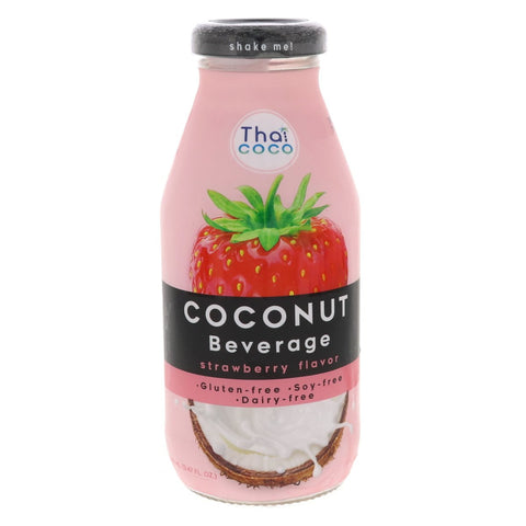 GETIT.QA- Qatar’s Best Online Shopping Website offers THAI COCO COCONUT BEVERAGE STRAWBERRY FLAVOUR 280 ML at the lowest price in Qatar. Free Shipping & COD Available!