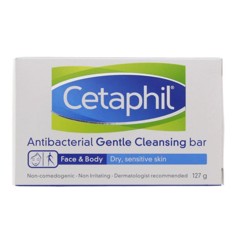 GETIT.QA- Qatar’s Best Online Shopping Website offers CETAPHIL ANTIBACTERIAL GENTLE CLEANSING BAR 127G at the lowest price in Qatar. Free Shipping & COD Available!