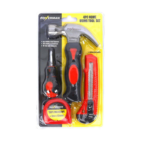 GETIT.QA- Qatar’s Best Online Shopping Website offers POWERMAN HOME TOOL SET 60906 4PCS at the lowest price in Qatar. Free Shipping & COD Available!