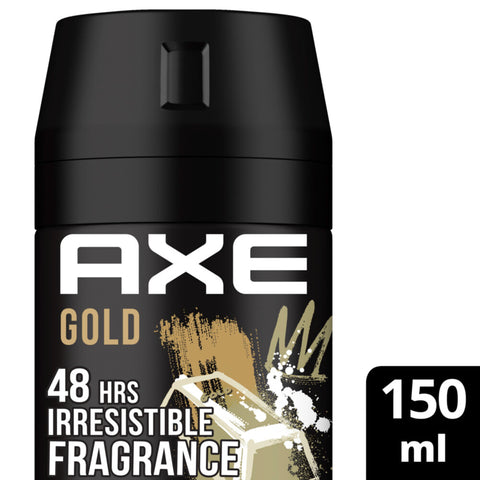 GETIT.QA- Qatar’s Best Online Shopping Website offers AXE GOLD BODY SPRAY FOR MEN OUDWOOD & DARK VANILLA 150 ML at the lowest price in Qatar. Free Shipping & COD Available!