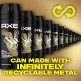 GETIT.QA- Qatar’s Best Online Shopping Website offers AXE GOLD BODY SPRAY FOR MEN OUDWOOD & DARK VANILLA 150 ML at the lowest price in Qatar. Free Shipping & COD Available!