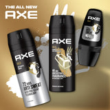 GETIT.QA- Qatar’s Best Online Shopping Website offers AXE GOLD BODY SPRAY FOR MEN OUDWOOD & DARK VANILLA 150 ML at the lowest price in Qatar. Free Shipping & COD Available!